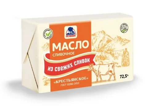 фотография продукта Масло сливочное (фасовка, монолит)