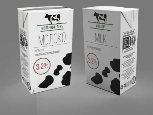 Фотография продукта Молоко  1л  3,2% «Молочный День» 