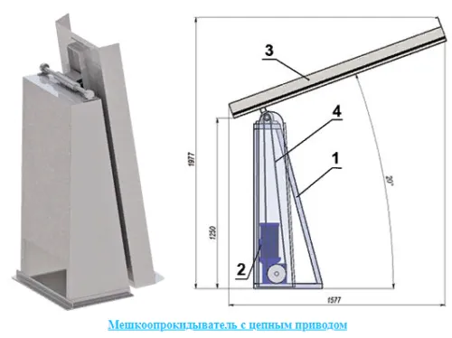 фотография продукта Мешкоопрокидыватель М-60 В