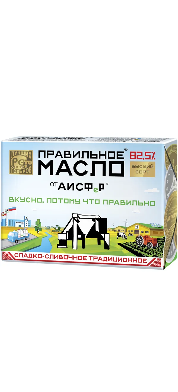 фотография продукта Масло Сладко-сливочное Правильное Масло"