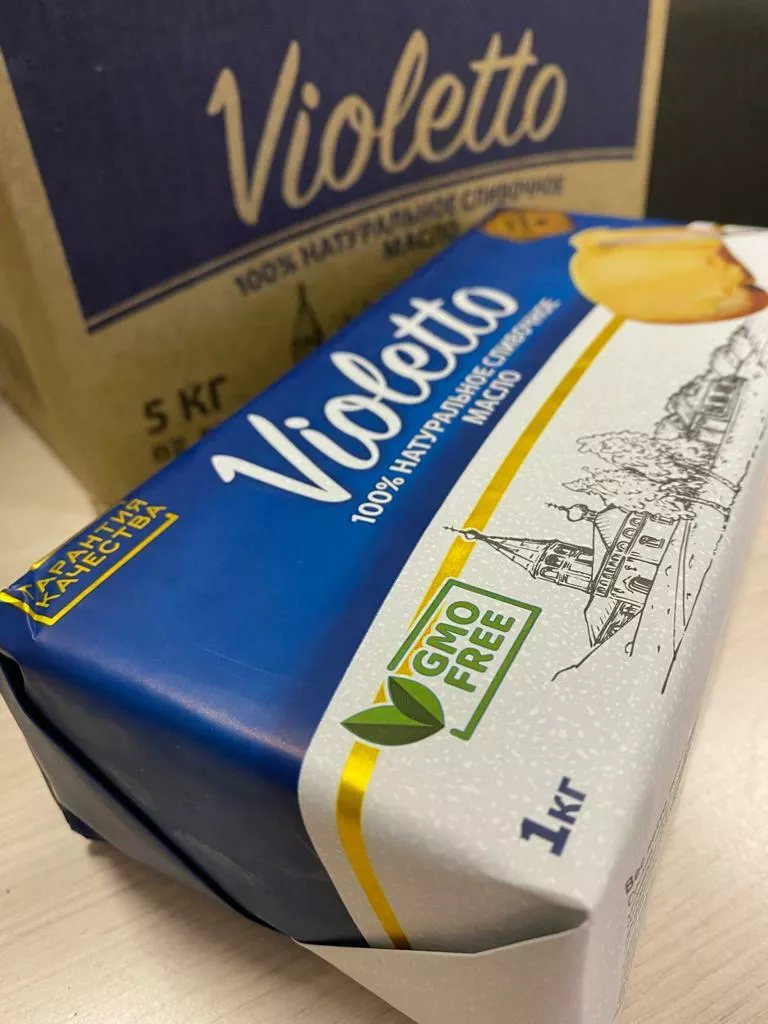 Фотография продукта Масло сливочное 82.5% violetto