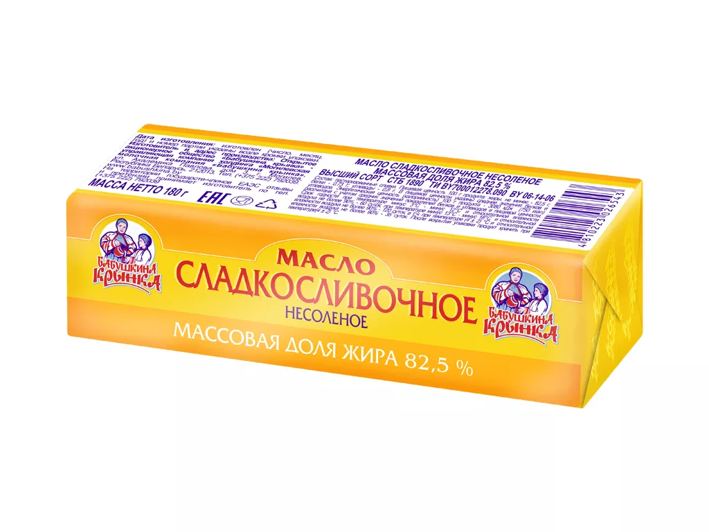 фотография продукта Масло бабушкина крынка 82.5% / беларусь
