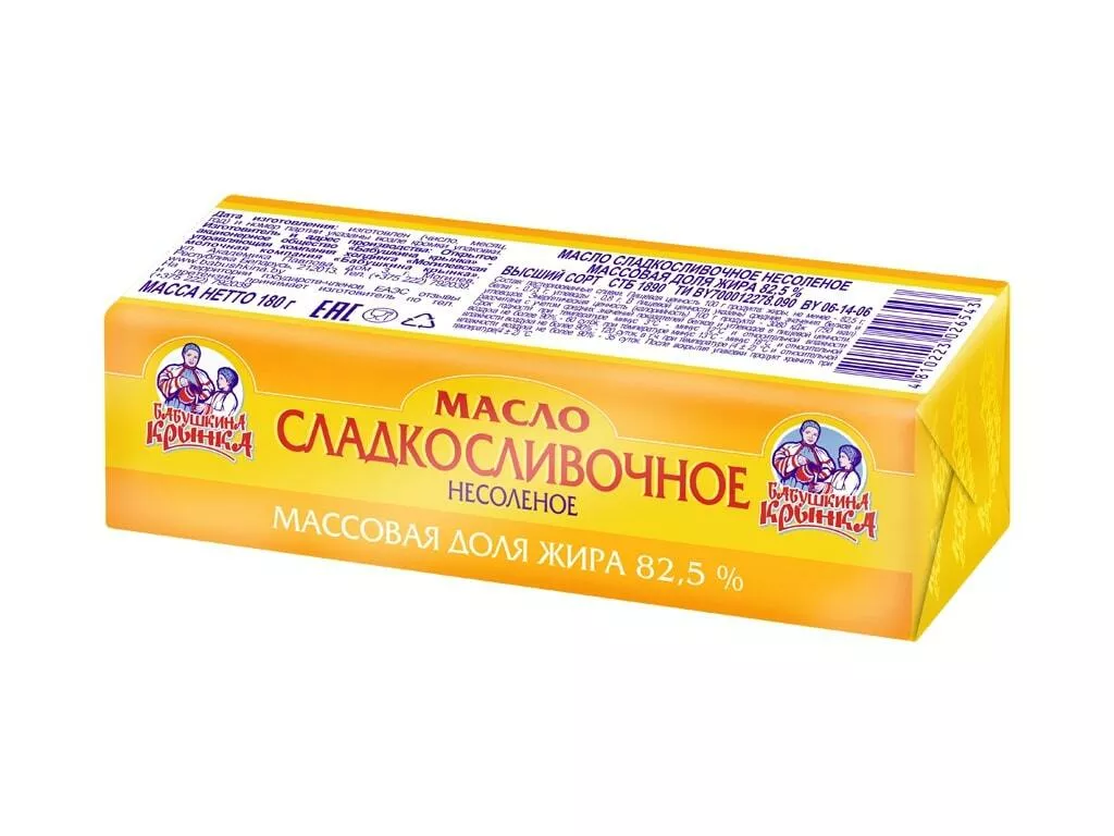 фотография продукта Масло бабушкина крынка 82.5% / беларусь