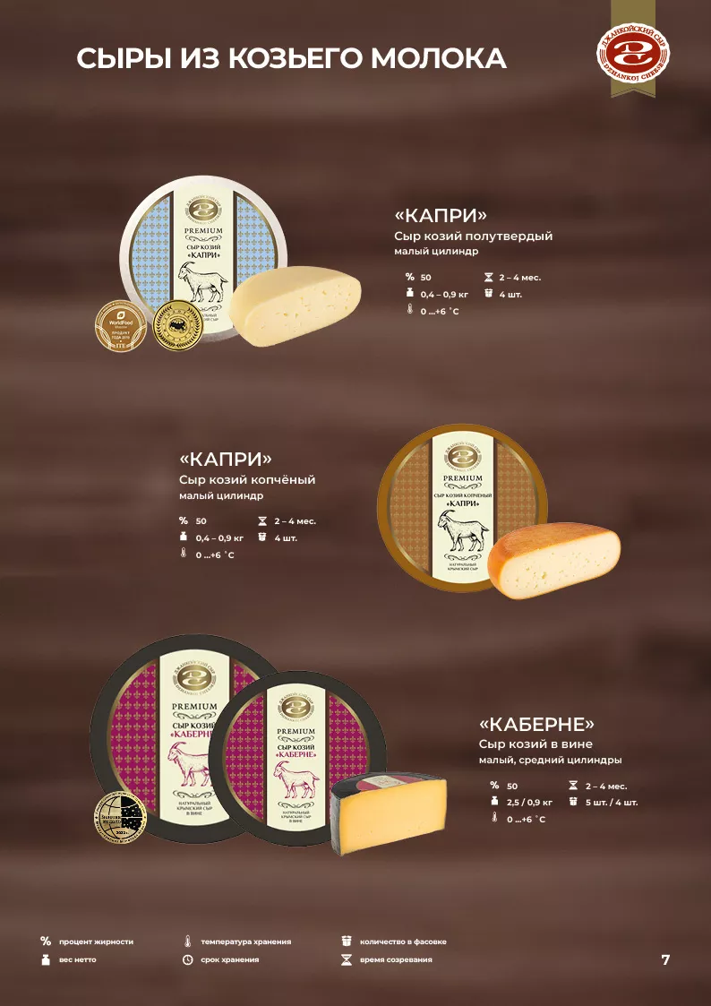 фотография продукта Сыр  козий "капри"