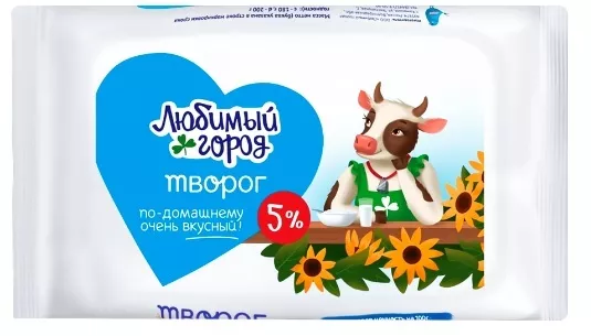 фотография продукта Творог 5% и 9%, флоу пак , оптом