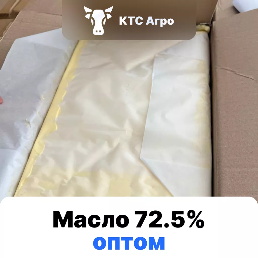 Фотография продукта Масло 72,5% ГОСТ монолит 20 кг опт