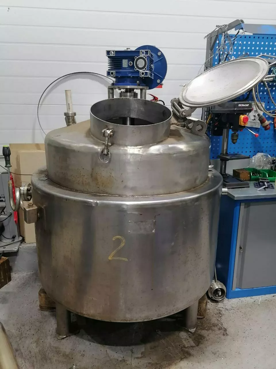 Фотография продукта Б/у нержавеющий пищевой котел 600л. 